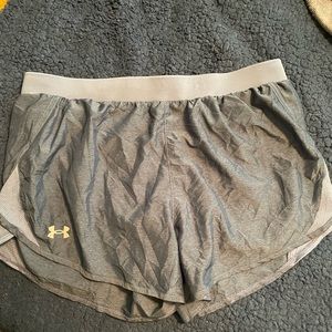 Women’s under Armour, lightweight running shorts, L.
